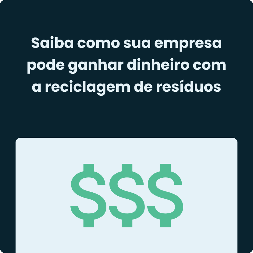 Dinheiro com residuos